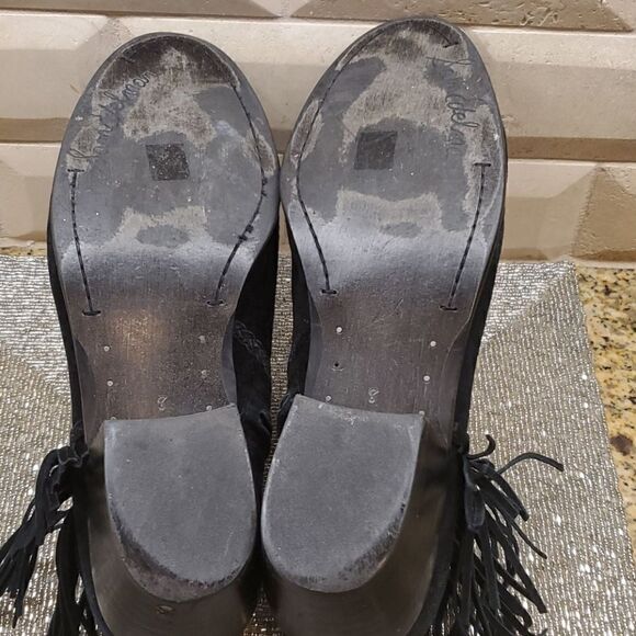 SAM EDELMAN "Paige" Black Suede Bootie - Size 8‎ - Picture 9 of 11